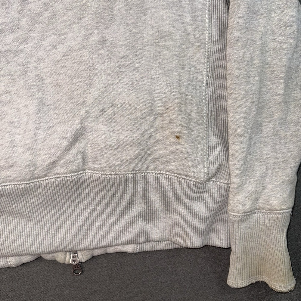 Hollister Faux Fur Lined Hooded Jacket Womens XL Gray Zip Up California Logo - Picture 13 of 13